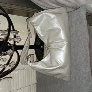 HOBO INTERNATIONAL Paulette silver shoulder bag